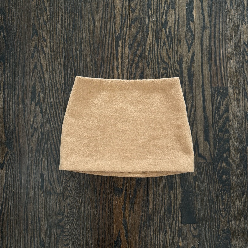 Zara Camel Mini Skirt
